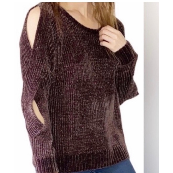 CALIA by Carrie Underwood Sweaters - Calia Chenille Effortless Sweater Women's Large Brown Ribbed Carrie Underwood